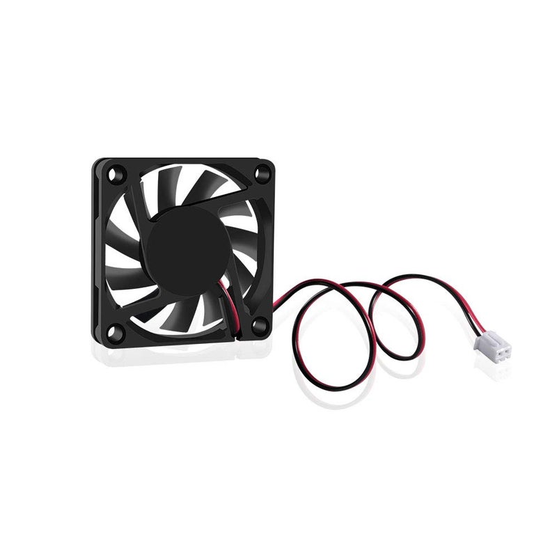 Dorhea Fan 60x60x10 mm DC 12V 6010 Brushless Cooling Fan, Replacement Ball Bearing 60mm Fan for Cooling DIY PC Computer Case Fan - 2 Pin Case Fan (Pack of 4Pcs) - Image 3
